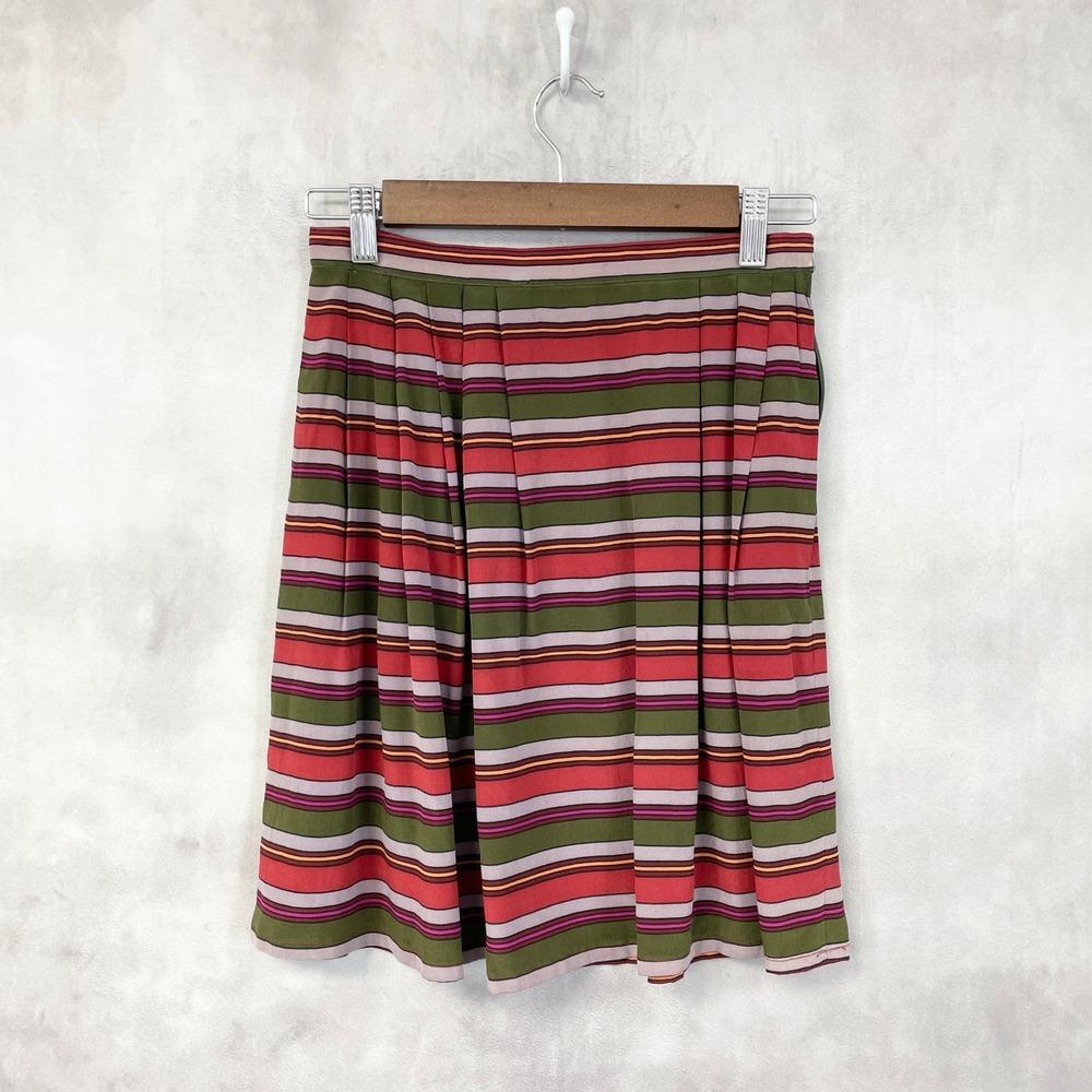 Vintage Umi Collections Anne Crimmins Silk Skirt Womens 6  Flowy Eclectic Preppy
